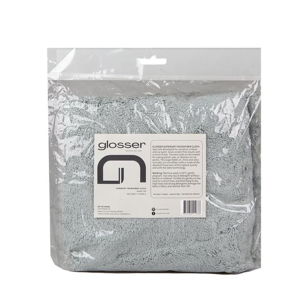 Allround Mikrofiberdukar Glosser Supersoft Microfiber Grå