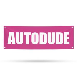 Banderoll Autodude Pink