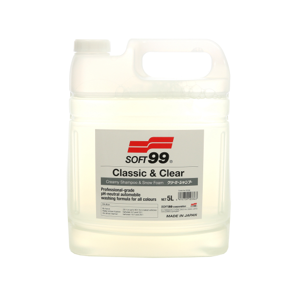 Bilschampo Soft99 Classic & Clear Creamy Shampoo & Snow Foam - Neutralt