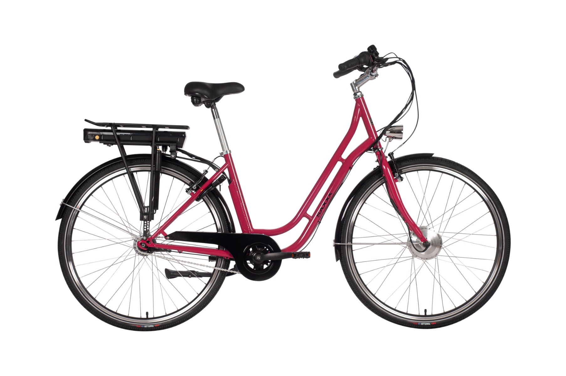Elcykel Saxxx Fashion Plus 7 Vxl 28" 45 cm Röd från Motorsweden hos Kitchentime.