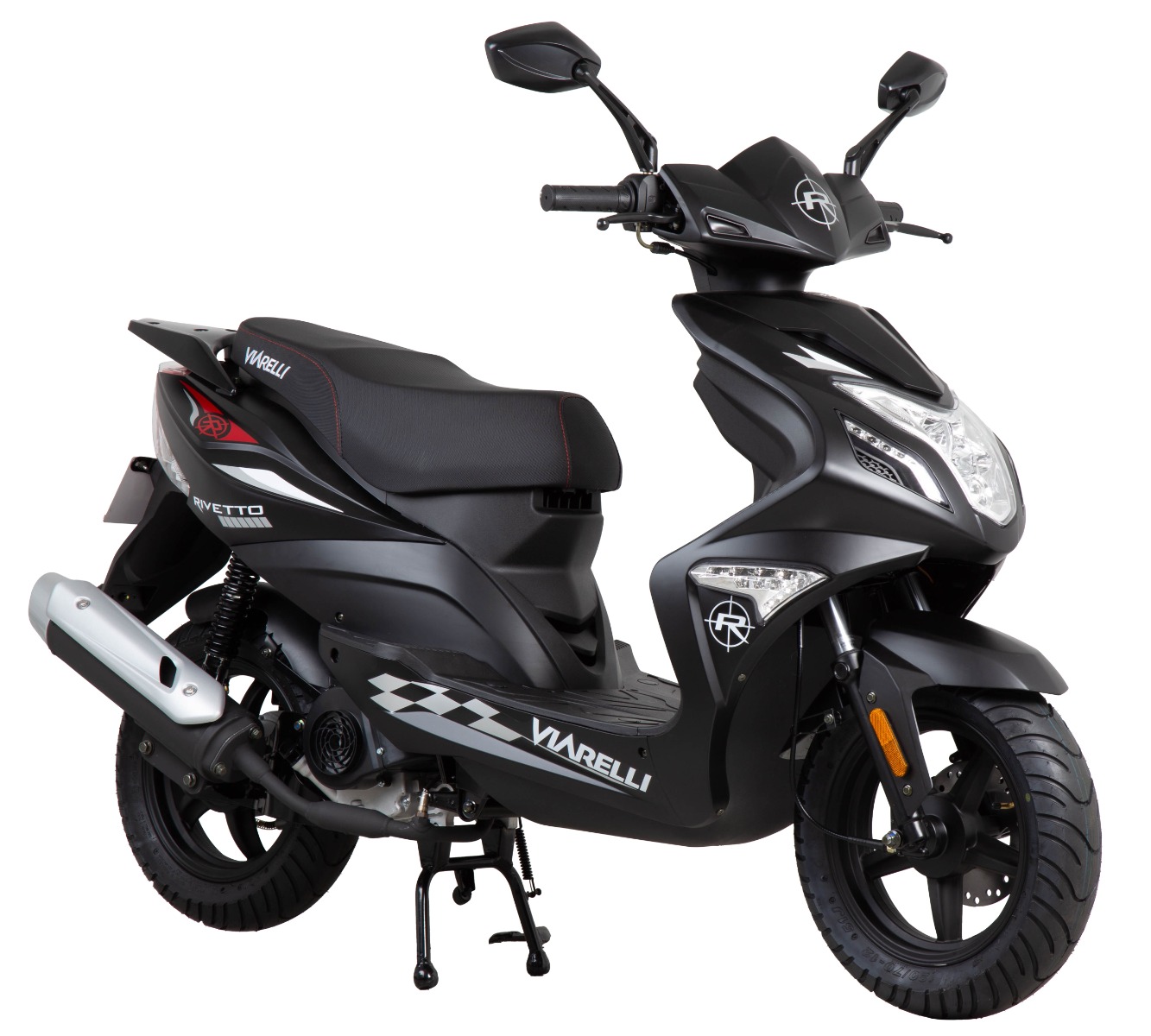 Moped Viarelli Rivetto Mattsvart 45 km/h (Euro 5 Klass 1) från Viarelli hos Kitchentime.