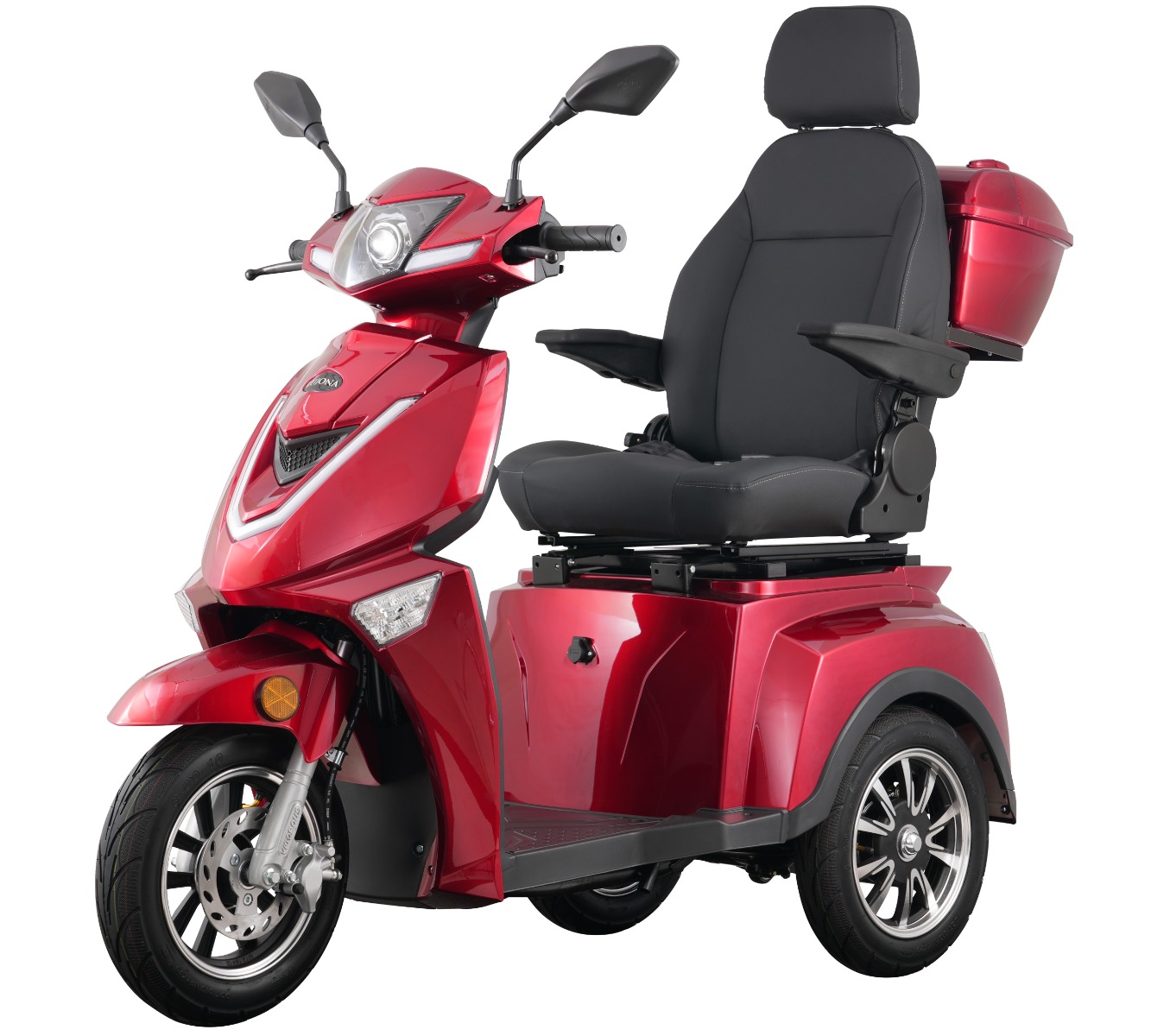Promenadscooter Skand Leijona 1300 Plus Litium - Röd från Skand hos Kitchentime.