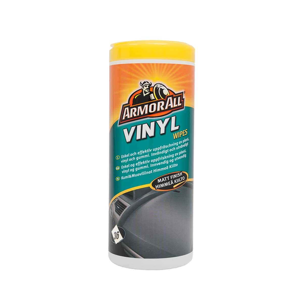 Våtservetter Plast Armor All Vinyl Wipes Matt Finish